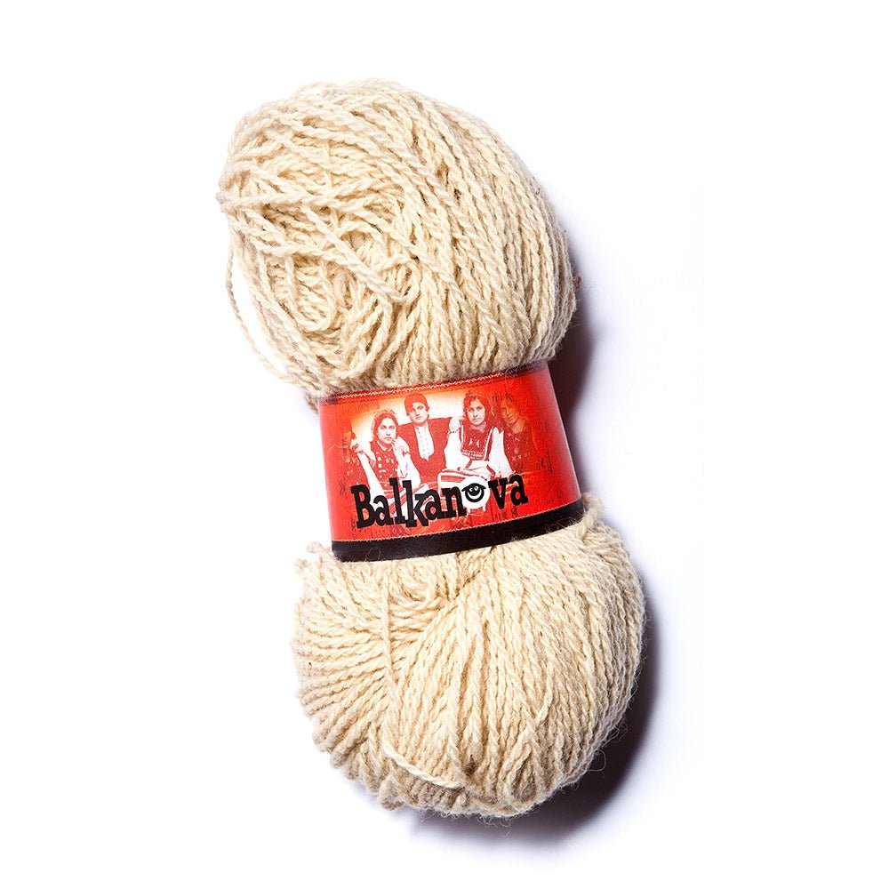 Wool yarn white 240 g-Balkanova
