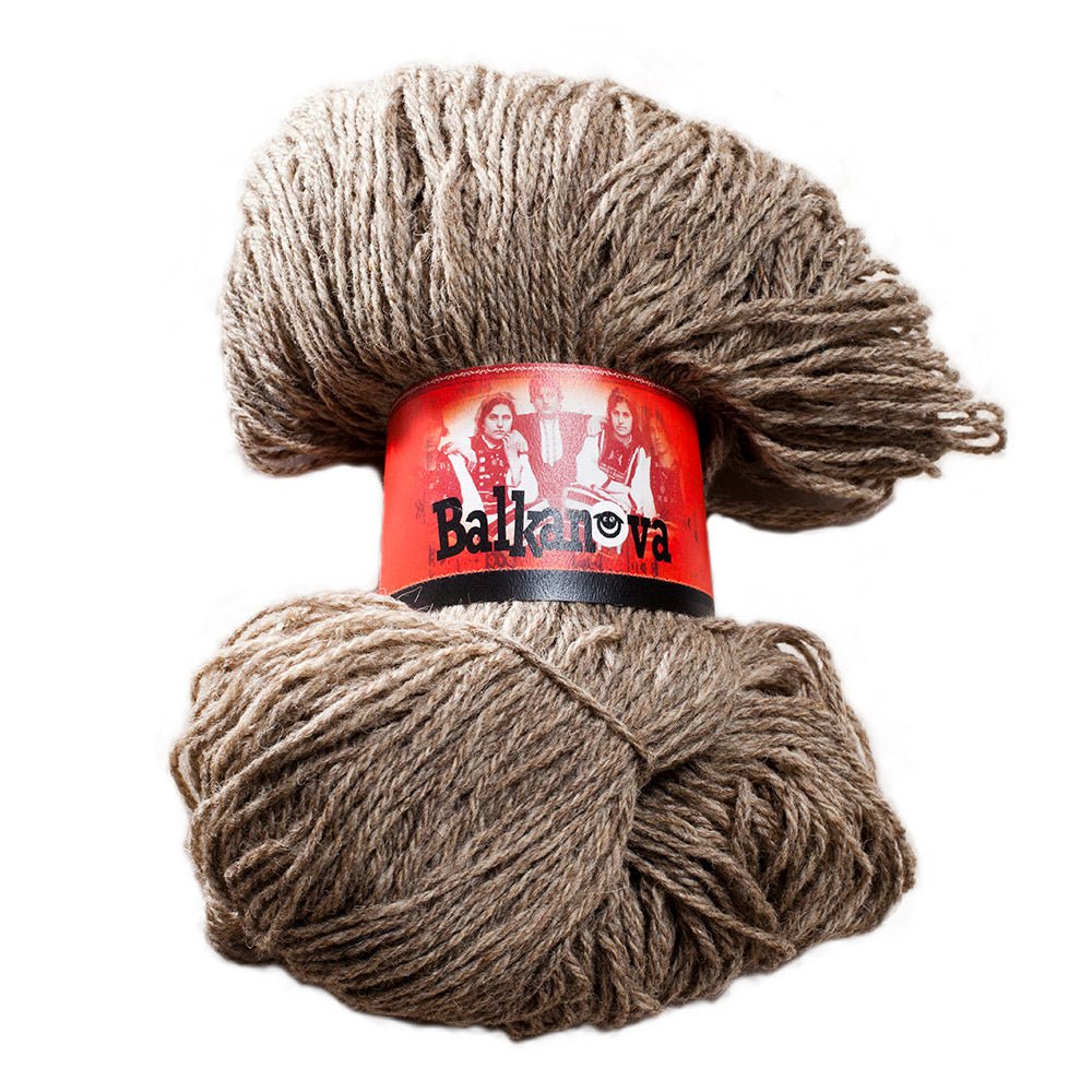 Wool yarn grey 240 g-Balkanova