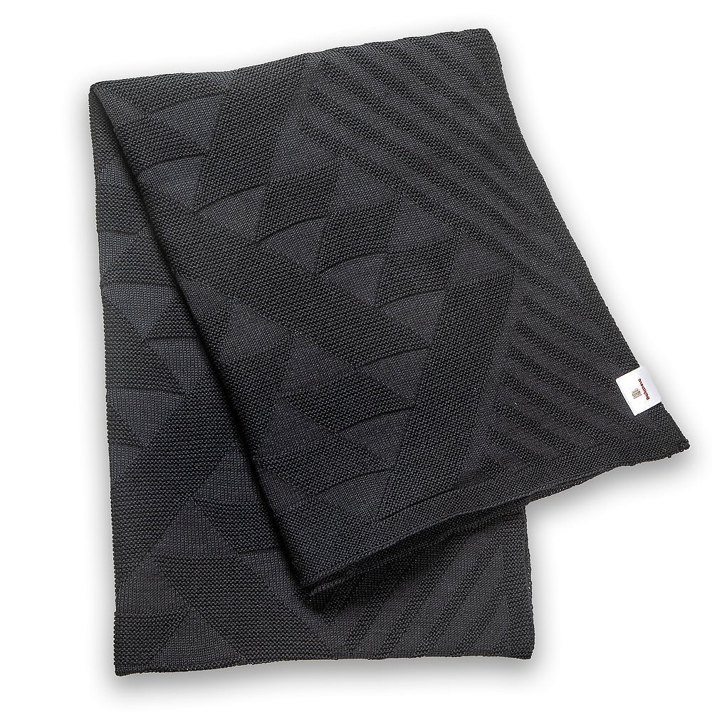 Merino wool scarf - black-Balkanova