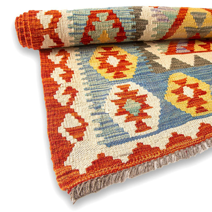 Woolen kilim "Blue Hall"