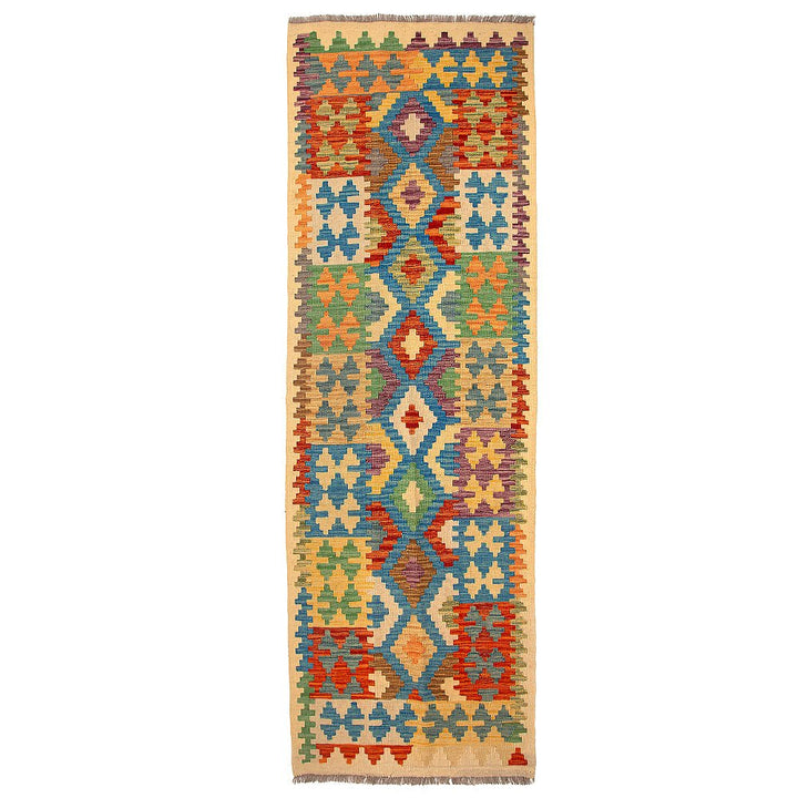 Woolen kilim runner "Rhombuses II"
