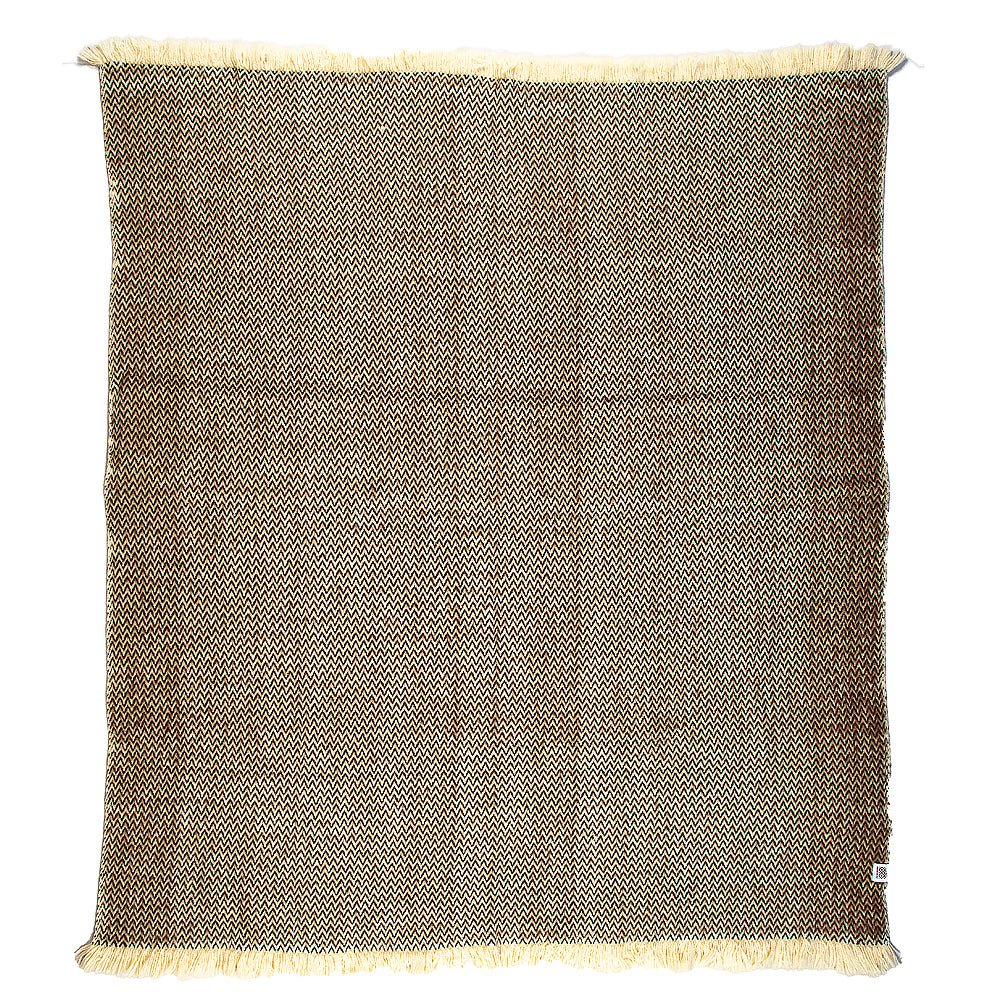 Wool bedspread Karandila IV brown undyed
