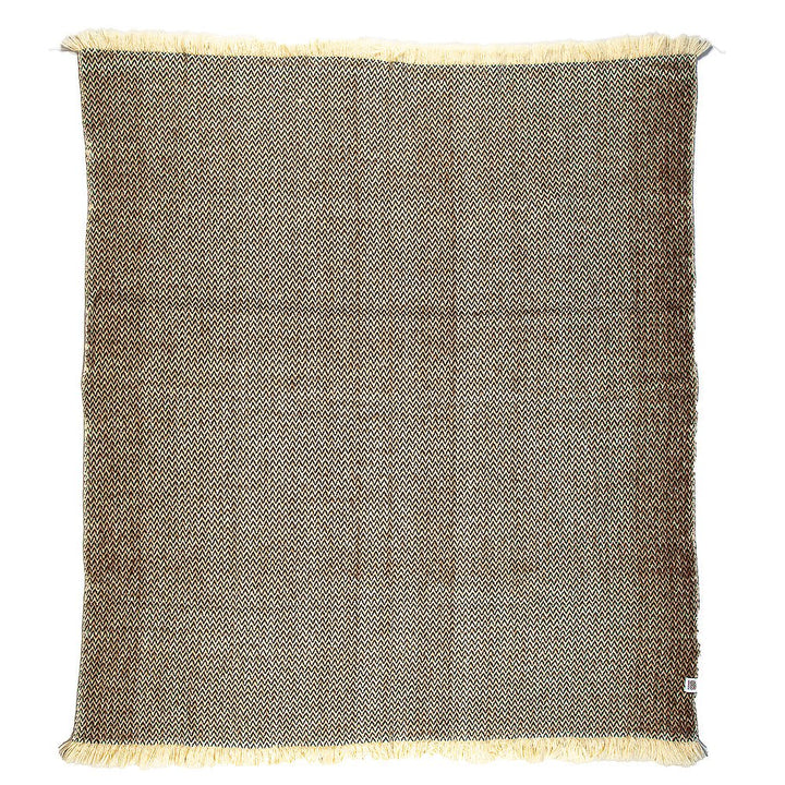 Wool bedspread Karandila IV brown undyed