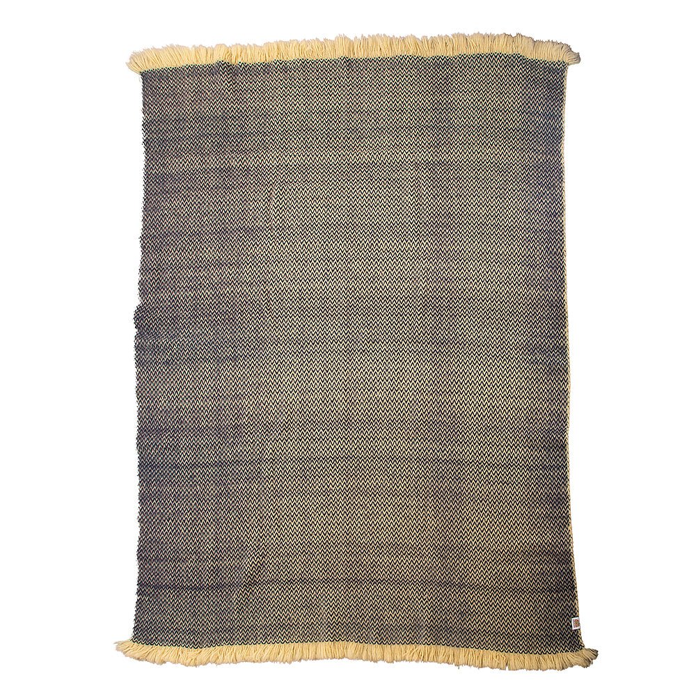 Woolen bedspread Karandila XI blue, EXTRA LARGE