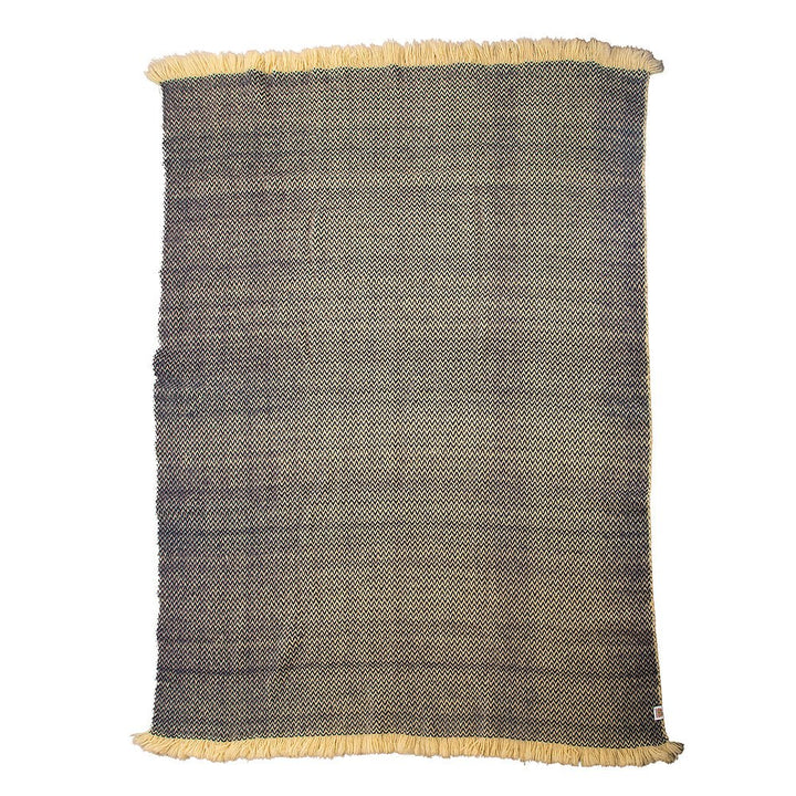 Woolen bedspread Karandila XI blue, EXTRA LARGE