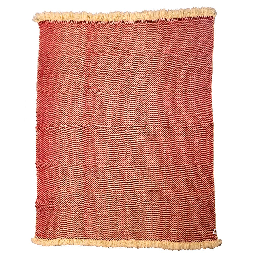 Wool bedspread Karandila XX burgundy