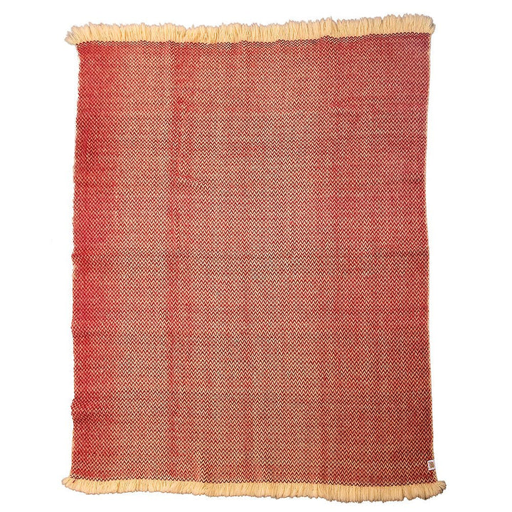 Wool bedspread Karandila XX burgundy