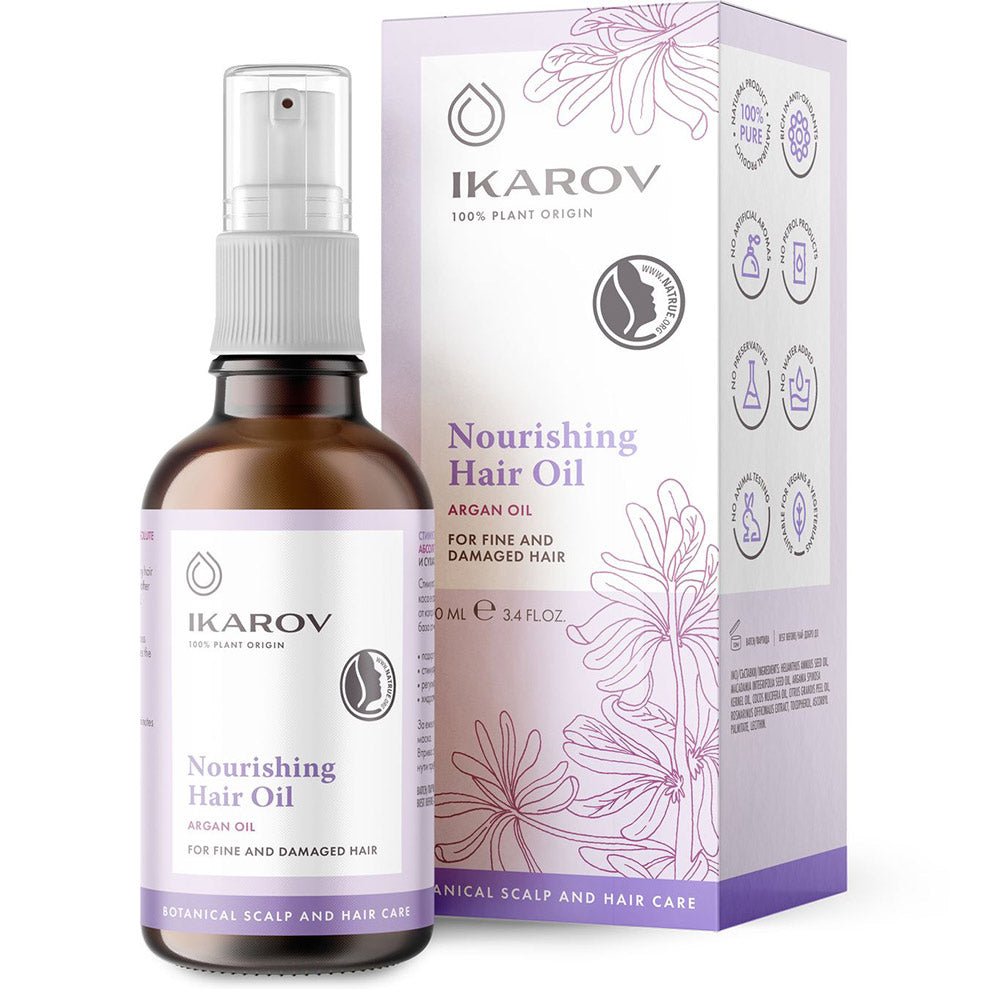 Nourishing hair oil with argan oil-Balkanova