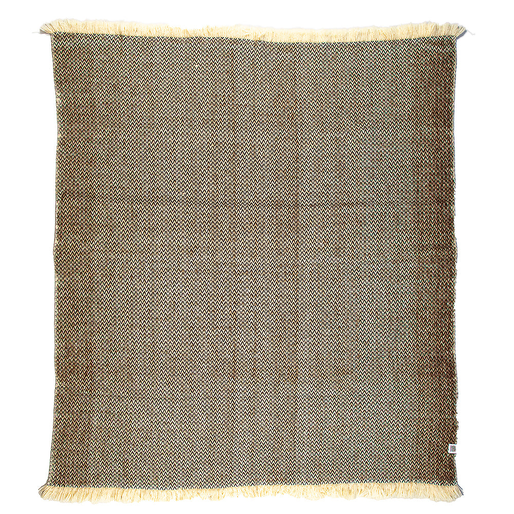 Wool bedspread Karandila IV brown undyed