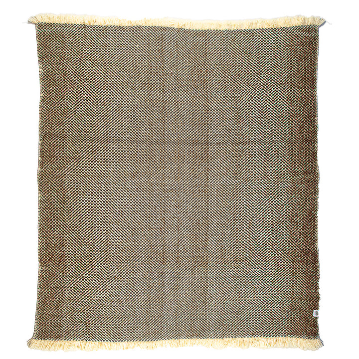 Wool bedspread Karandila IV brown undyed