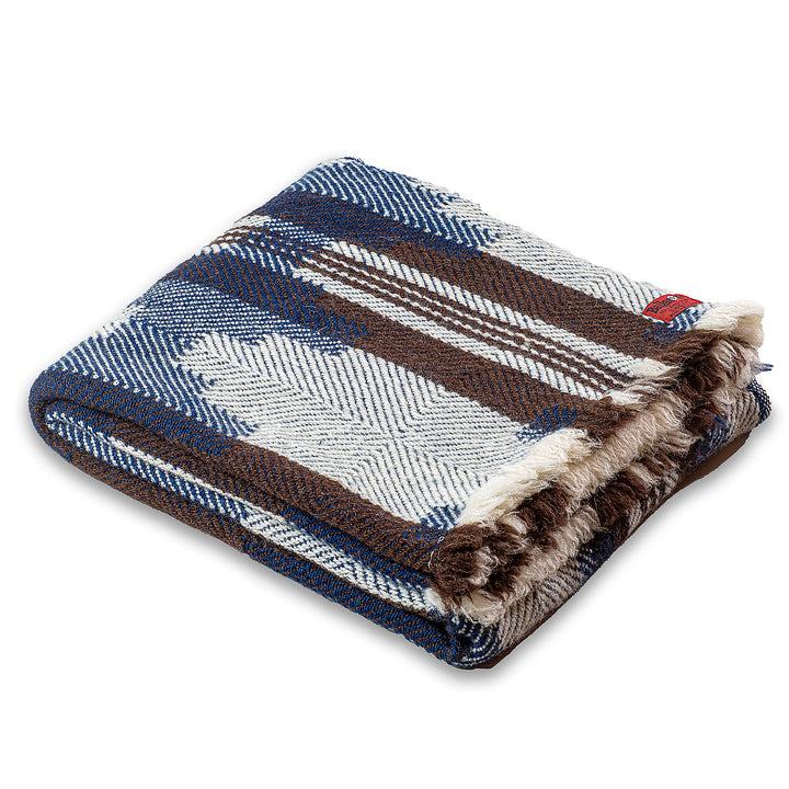 Wolldecke Abata - blau