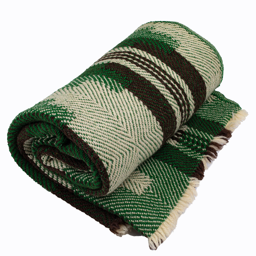 Vlněná deka Abata - zelená-Balkanova