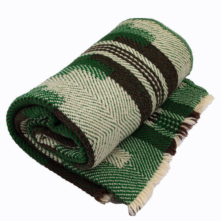 Vlněná deka Abata - zelená-Balkanova