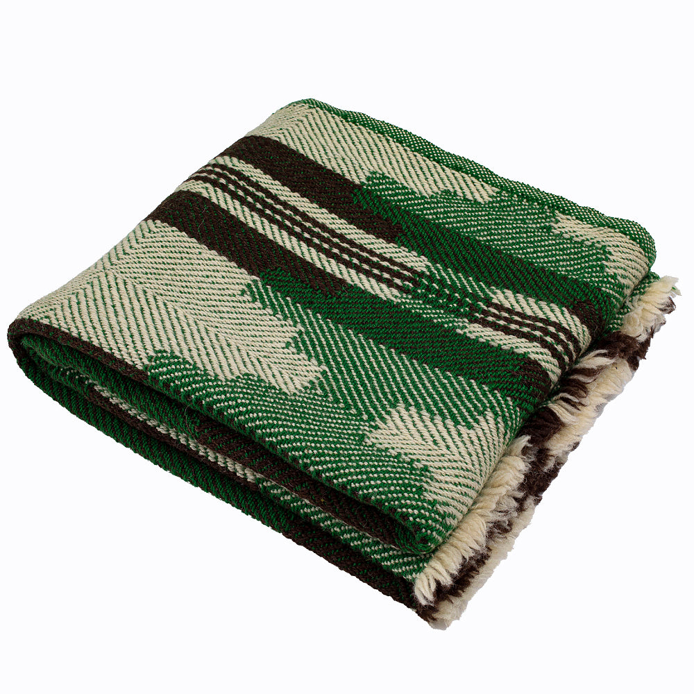 Vlněná deka Abata - zelená-Balkanova