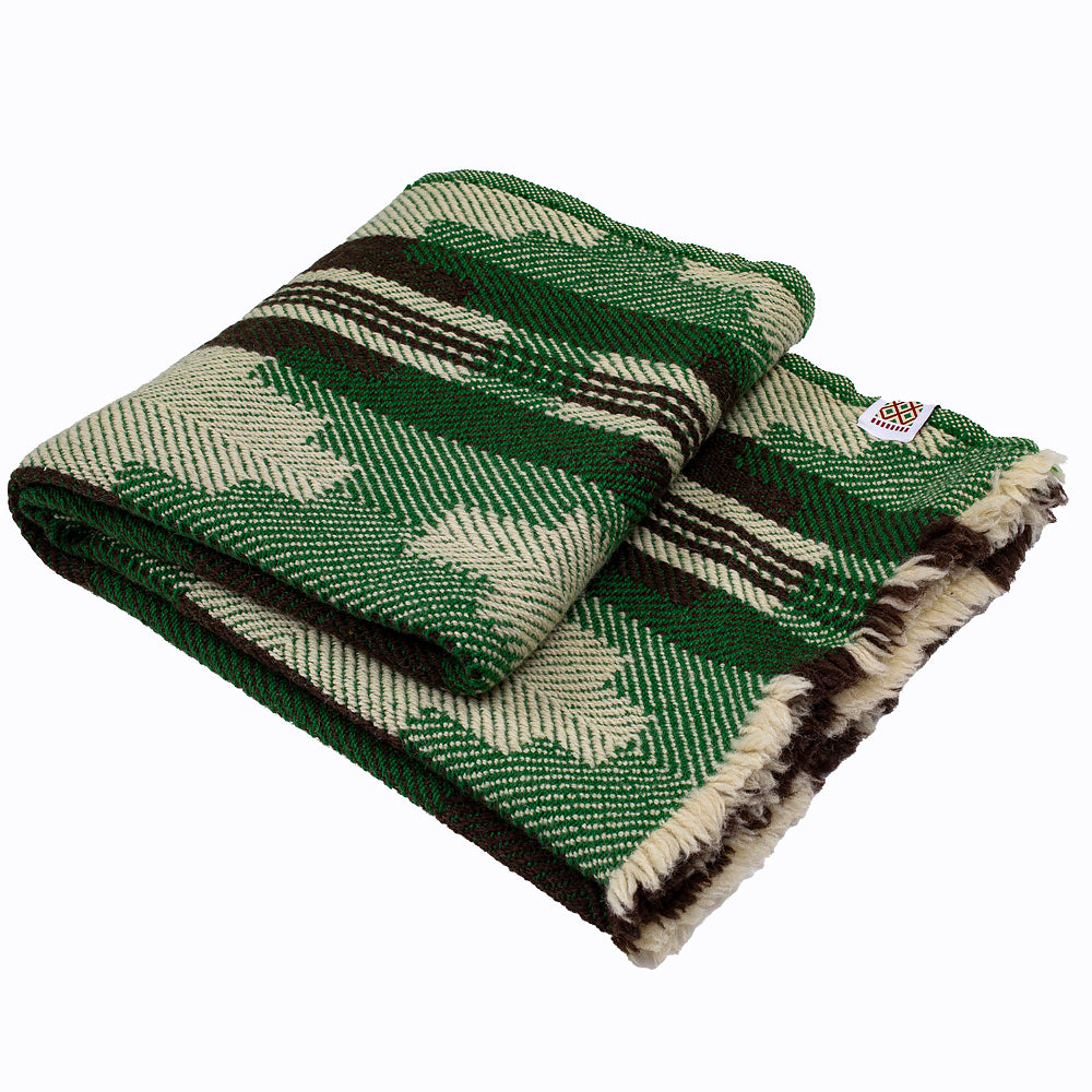 Vlněná deka Abata - zelená-Balkanova