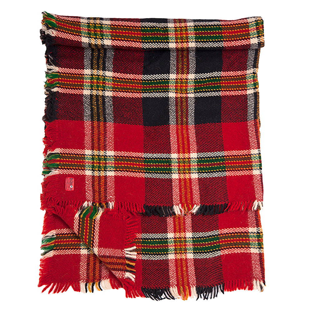 Wool bedspread Rodopa V Scottish plaid