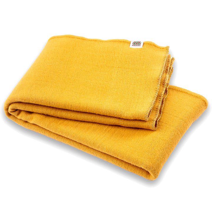 Wolldecke Gergana Merino gelb