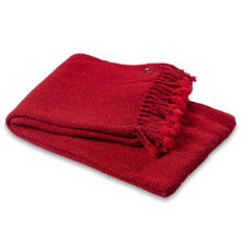 Vlněná deka Perelika XXII červená