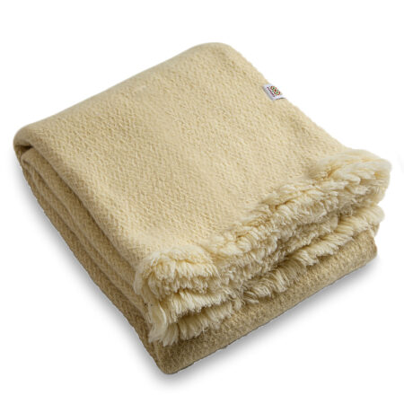 Wool Blanket Karandila VII natural white, King Size