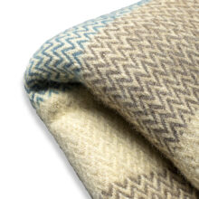 Woolen Blanket Karandila V with grey and blue stripes