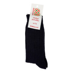 Socks 100% wool, unicolour elastic knitwear