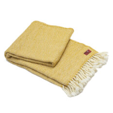 Merino Wool Blanket Marina - Yellow