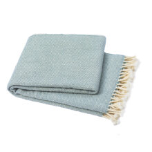 Merino Wool Blanket Marina - Ocean Blue