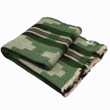 Wool Blanket Abata – Green