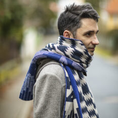 Woolen scarf - blue