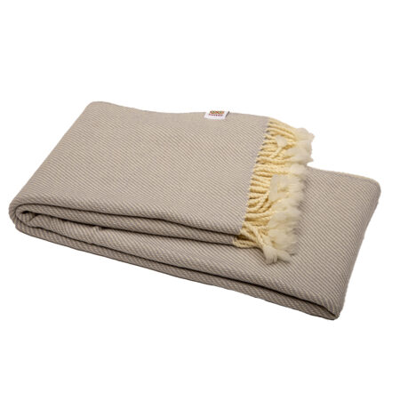 Merino Wool Blanket Perelika - Light Grey, ULTRA SOFT