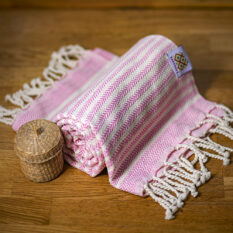 Bavlněná osuška a ručník Portokala V - růžová sada