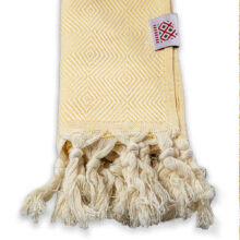 Cotton bath towel and hand towel Portokala VIII – Citrine Yellow Set