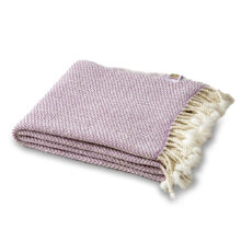 Merino Wool Blanket Marina - purple