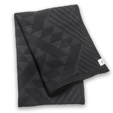 Merino Wool Scarf - Black