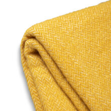 Vlnená deka Elma I - horčicovo žltá