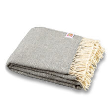 Wool blanket Elma III - silver gray