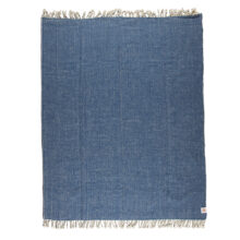 Wool blanket Elma IV - navy blue