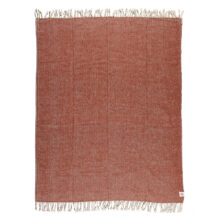 Wool blanket Elma V - burgundy