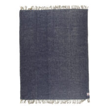 Wool blanket Elma VII - midnight blue