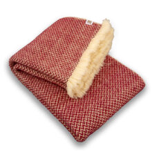 Wool Blanket Karandila XX dark red, King Size