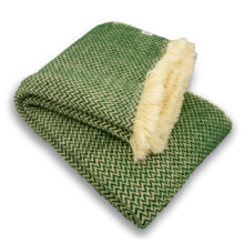 Wool blanket Karandila XXII fir green