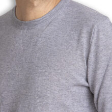 Men's merino wool sweater IV - light grey