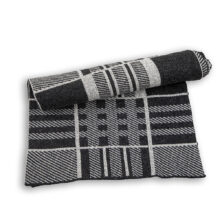 Wool scarf "Rodopa" - light and dark grey merino