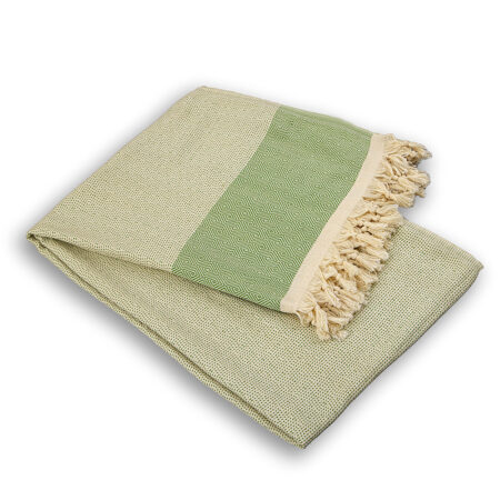 Cotton bedspread Nefes VIII - Mint Green